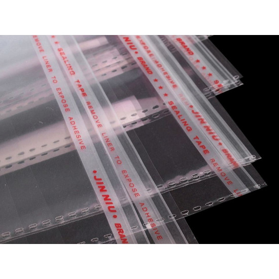 Clear plastic adhesive seal bags 35x45 cm - Transparent (2600 Pieces) Clear plastic adhesive seal bags 35x45 cm - Transparent (2600 Pieces)