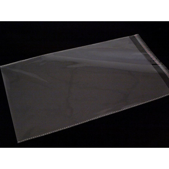 Clear plastic adhesive seal bags 35x45 cm - Transparent (2600 Pieces) Clear plastic adhesive seal bags 35x45 cm - Transparent (2600 Pieces)