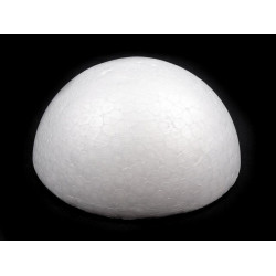 Półkula styropianowa ø9,5 cm - White (10 Sztuki)