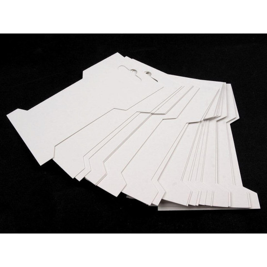 Karta papierowa 6,6x11,5 cm - White (300 Sztuki) Karta papierowa 6,6x11,5 cm - White (300 Sztuki)