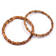 Bamboo handle for purses / handbags ø15 cm - Bamboo dark (2 Pieces) Bamboo handle for purses / handbags ø15 cm - Bamboo dark (2 Pieces)