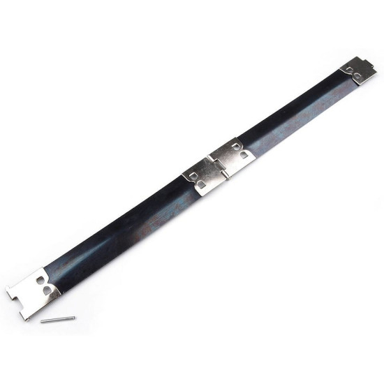 Telaio a molla, per portamonete, dimensioni: 14 x 100 mm - Platino (10 Paia) Telaio a molla, per portamonete, dimensioni: 14 x 100 mm - Platino (10 Paia)