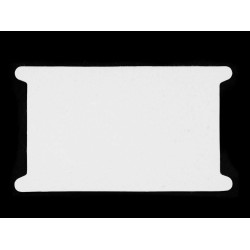Karta papierowa 12,5x22,5cm z wycięciem - White (1100 Sztuki)