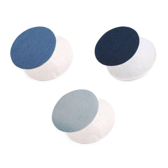 Denim iron-on patches 11x14 cm - Black (1 Bag) Denim iron-on patches 11x14 cm - Black (1 Bag)