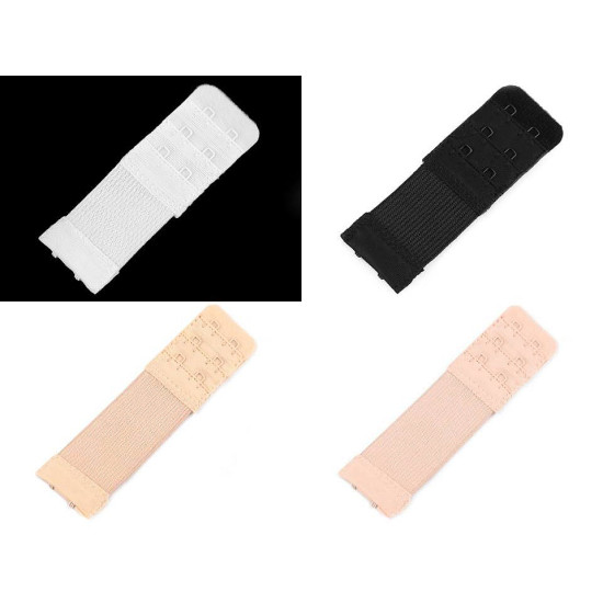 Przedłużka / zapięcie / haftki dwurzędowe szerokość 30 mm z gumką - Pudrowy (10 Sztuki) Przedłużka / zapięcie / haftki dwurzędowe szerokość 30 mm z gumką - Pudrowy (10 Sztuki)
