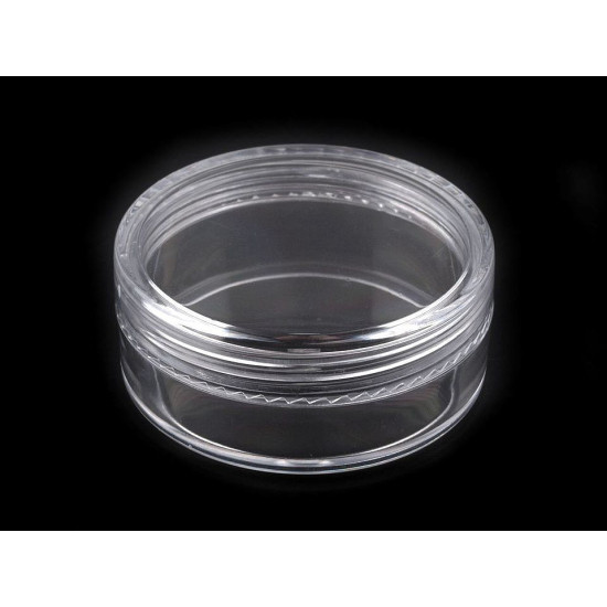 Barattolo in plastica, trasparente, dimensioni: 5 x 2, cm con coperchio a vite - Trasparente (60 Pezzi) Barattolo in plastica, trasparente, dimensioni: 5 x 2, cm con coperchio a vite - Trasparente (60 Pezzi)