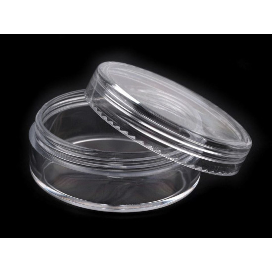 Barattolo in plastica, trasparente, dimensioni: 5 x 2, cm con coperchio a vite - Trasparente (60 Pezzi) Barattolo in plastica, trasparente, dimensioni: 5 x 2, cm con coperchio a vite - Trasparente (60 Pezzi)