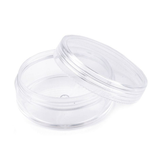 Barattolo in plastica, trasparente, dimensioni: 5 x 2, cm con coperchio a vite - Trasparente (60 Pezzi) Barattolo in plastica, trasparente, dimensioni: 5 x 2, cm con coperchio a vite - Trasparente (60 Pezzi)
