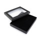 Pudełko z okienkiem wyściełane 16x19 cm - Czarny (1 Sztuka) Pudełko z okienkiem wyściełane 16x19 cm - Czarny (1 Sztuka)