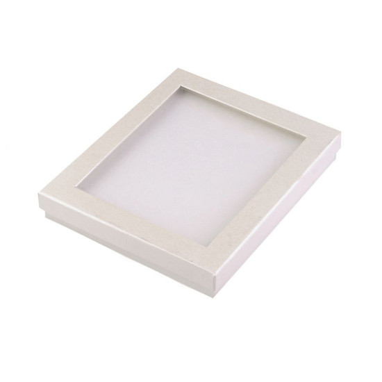 Pudełko z okienkiem wyściełane 16x19 cm - Czarny (1 Sztuka) Pudełko z okienkiem wyściełane 16x19 cm - Czarny (1 Sztuka)