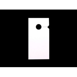 Paper tags for zippers 30x60 mm - White (1000 Pieces)