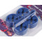 Accessorio accoppia-calzini, dimensioni: 40 x 60 mm - Blu (1 Blister)