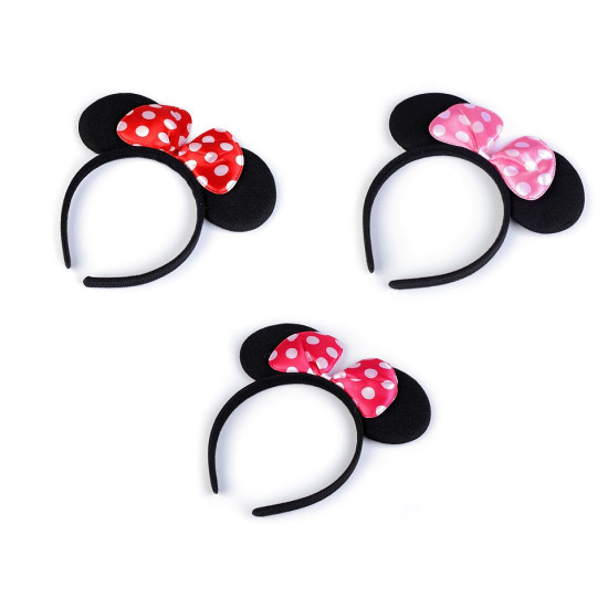 Opaska karnawałowa minnie mouse - Czerwony (4 Sztuki) Opaska karnawałowa minnie mouse - Czerwony (4 Sztuki)