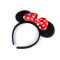 Haarreif für karneval minnie maus - Rot (1 Stück)