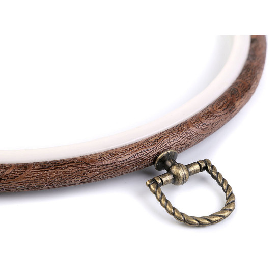 Tamborek / ramka do zawieszenia ø20 cm - Brązowy (1 Sztuka) Tamborek / ramka do zawieszenia ø20 cm - Brązowy (1 Sztuka)