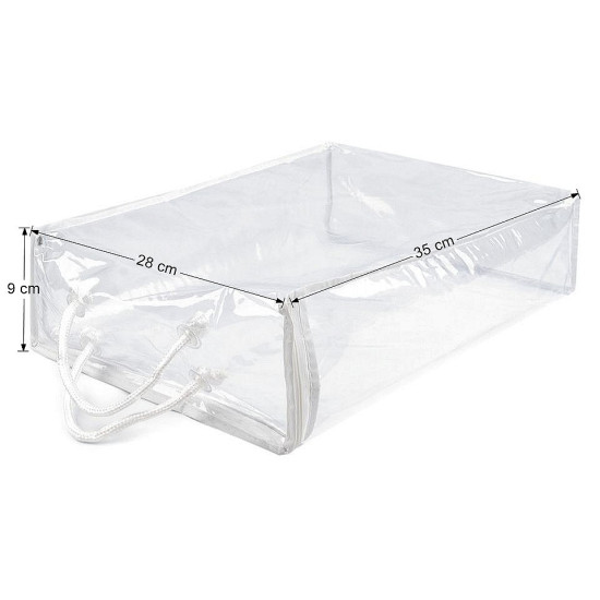 Bolsa de embalaje de pvc transparente con cremallera - Transparente (1 Pieza) Bolsa de embalaje de pvc transparente con cremallera - Transparente (1 Pieza)