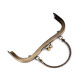Metal purse frames, sew-in - Nickel (2 Pieces) Metal purse frames, sew-in - Nickel (2 Pieces)