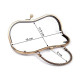 Metal purse frames, sew-in - Nickel (2 Pieces) Metal purse frames, sew-in - Nickel (2 Pieces)
