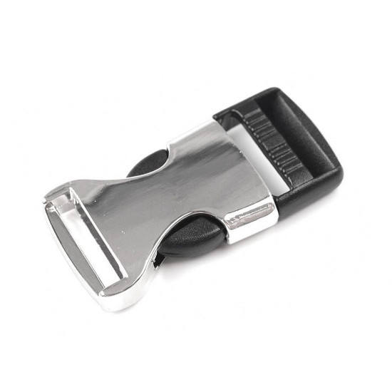 Klamra z regulatorem szerokość 20 mm - Czarny (1 Para) Klamra z regulatorem szerokość 20 mm - Czarny (1 Para)