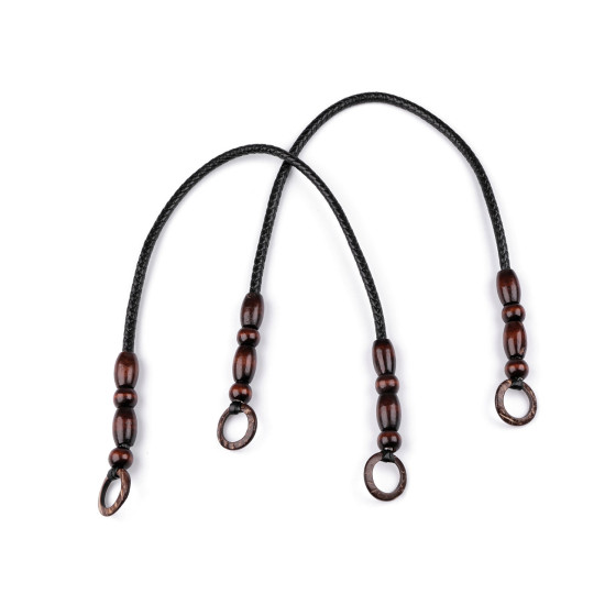 Braided handles for purses / handbags length 70-78 cm - Black (4 Pieces) Braided handles for purses / handbags length 70-78 cm - Black (4 Pieces)