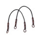 Braided handles for purses / handbags length 70-78 cm - Black (4 Pieces) Braided handles for purses / handbags length 70-78 cm - Black (4 Pieces)