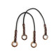 Braided handles for purses / handbags length 70-78 cm - Black (4 Pieces) Braided handles for purses / handbags length 70-78 cm - Black (4 Pieces)
