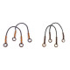 Braided handles for purses / handbags length 70-78 cm - Black (4 Pieces) Braided handles for purses / handbags length 70-78 cm - Black (4 Pieces)
