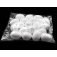 Styrofoam /  polystyrene egg 4x5.5 cm - White (10 Pieces)
