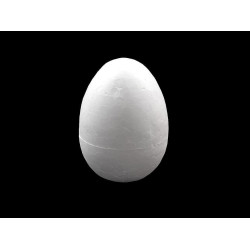 Styrofoam /  polystyrene egg 4x5.5 cm - White (10 Pieces)