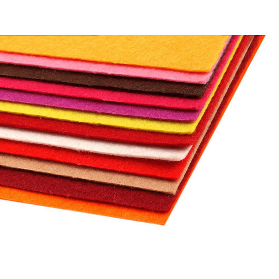 Craft felt sheets 20x30 cm - Light wine red (2 Pieces)