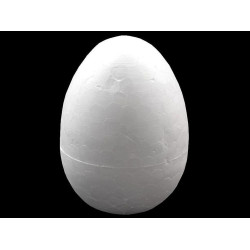 Diy polystyrene eggs 7x11 cm solid - White (10 Pieces)