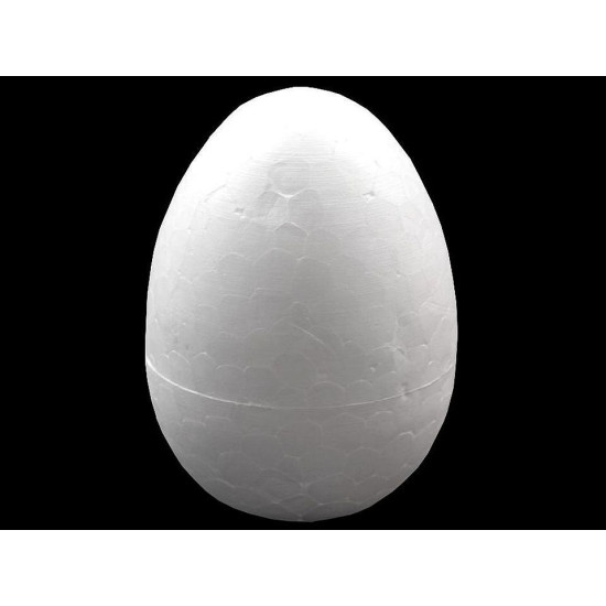 Diy polystyrene eggs 7x11 cm solid - White (10 Pieces)