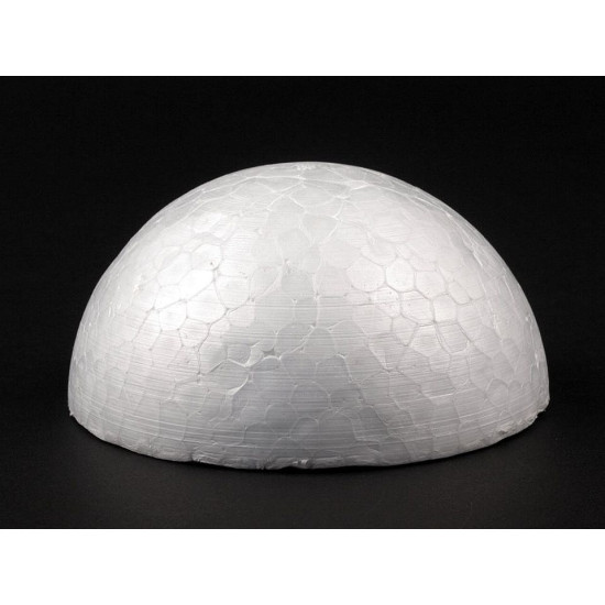 Półkula styropianowa ø13 cm - White (10 Sztuki) Półkula styropianowa ø13 cm - White (10 Sztuki)
