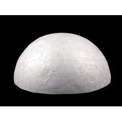 Półkula styropianowa ø13 cm - White (1 Sztuka)