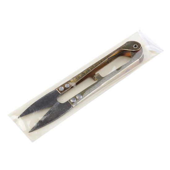 Nožnice cvakačky dĺžka 10 cm - Zlatá svetlá (1 Kus) Nožnice cvakačky dĺžka 10 cm - Zlatá svetlá (1 Kus)