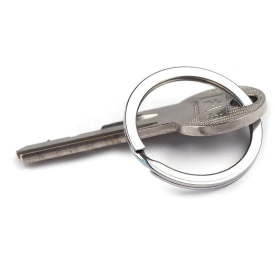 Anneau de porte-clés, ø 30 mm, plat - Métal doré (10 Pièces) Anneau de porte-clés, ø 30 mm, plat - Métal doré (10 Pièces)
