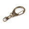 Anneau de porte-clés métallique pivotant, 18 x 40 mm - Laiton vintage (10 Pièces)