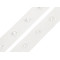 Bandă cu capse pentru confecții textile / body, lățime 18 mm - Alb (1 Metru)