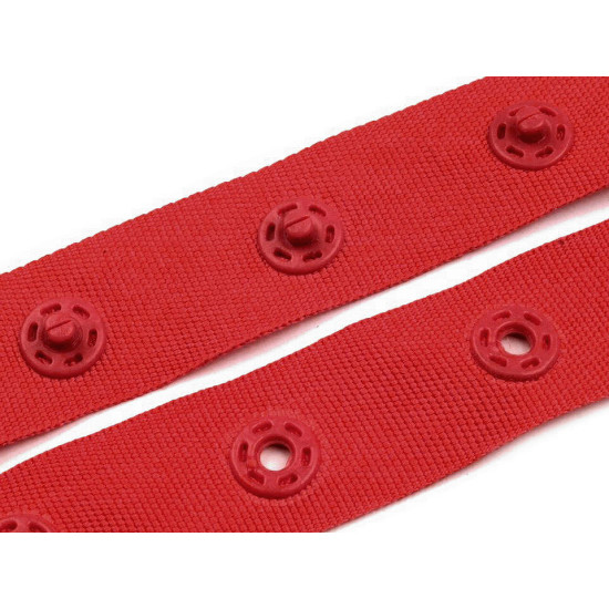 Bodykapocs 18 mm patent szalag - Piros (1 Méter) Bodykapocs 18 mm patent szalag - Piros (1 Méter)