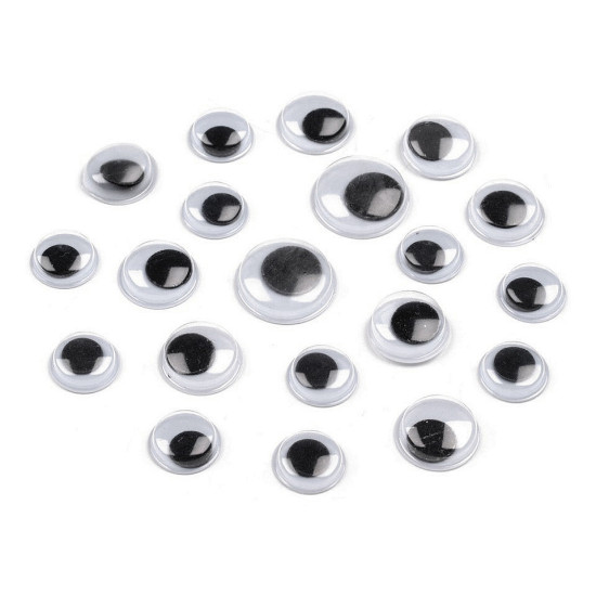 Wiggle eyes self-adhesive assorted sizes - Mix (30 Pieces) Wiggle eyes self-adhesive assorted sizes - Mix (30 Pieces)