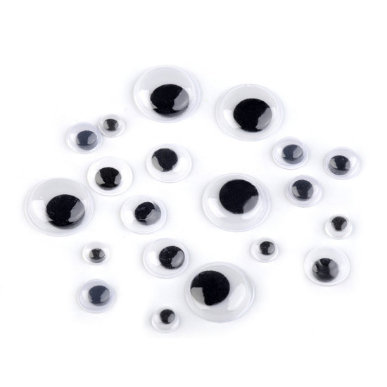 Wiggle eyes self-adhesive assorted sizes - Mix (30 Pieces) Wiggle eyes self-adhesive assorted sizes - Mix (30 Pieces)