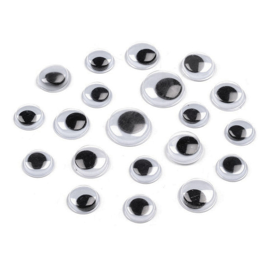 Wiggle eyes self-adhesive assorted sizes - Mix (30 Pieces) Wiggle eyes self-adhesive assorted sizes - Mix (30 Pieces)