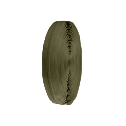 Cremallera continua de plástico del n.º 5 - Verde caqui (10 Metros)
