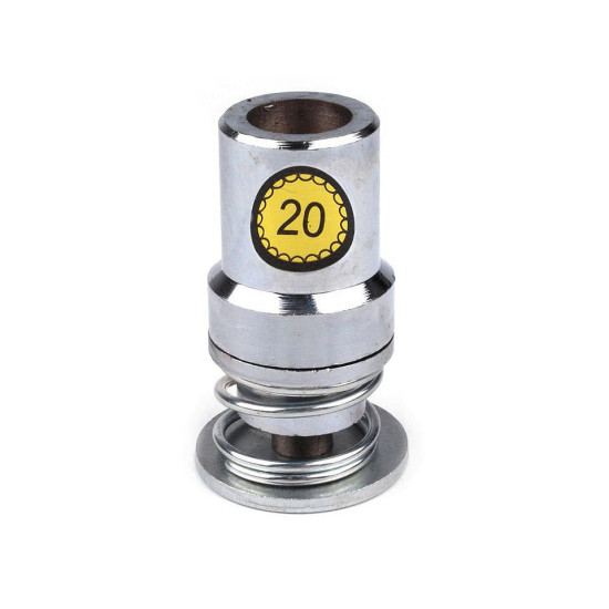 Hand press dies mold for self cover button, size 16", 18", 20", 24", 26", 28", 32", 36", 40", 44" - Nickel (1 Set) Hand press dies mold for self cover button, size 16", 18", 20", 24", 26", 28", 32", 36", 40", 44" - Nickel (1 Set)