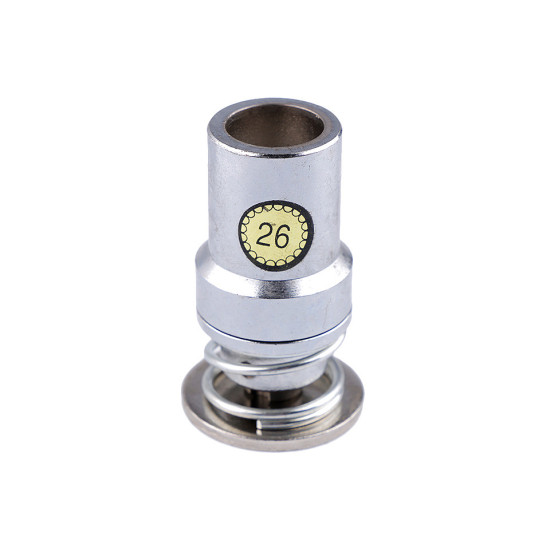 Hand press dies mold for self cover button, size 16", 18", 20", 24", 26", 28", 32", 36", 40", 44" - Nickel (1 Set) Hand press dies mold for self cover button, size 16", 18", 20", 24", 26", 28", 32", 36", 40", 44" - Nickel (1 Set)