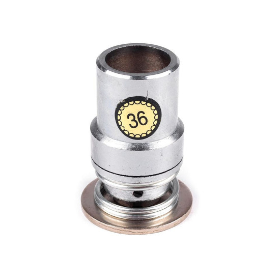 Hand press dies mold for self cover button, size 16", 18", 20", 24", 26", 28", 32", 36", 40", 44" - Nickel (1 Set) Hand press dies mold for self cover button, size 16", 18", 20", 24", 26", 28", 32", 36", 40", 44" - Nickel (1 Set)