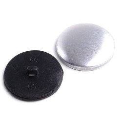 Self cover button size 60' - Black (10 Sets)
