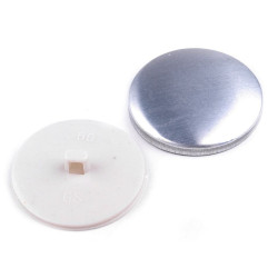 Self cover button size 60' - White (10 Sets)