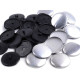 Self cover button size 60' - Black (10 Sets) Self cover button size 60' - Black (10 Sets)
