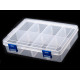 Boîte à perles en plastique, 13,5 x 20 x 4,6 cm - Transparent (1 Pièce) Boîte à perles en plastique, 13,5 x 20 x 4,6 cm - Transparent (1 Pièce)